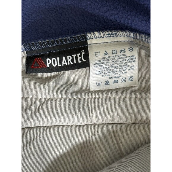 Lands' End Women's Fleece Full Zip Hooded Jacket Coat Size Small 6-8 Blue - Picture 8 of 9